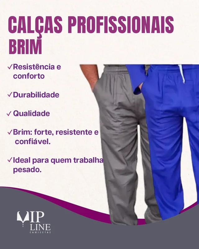 Calças profissionais uniforme